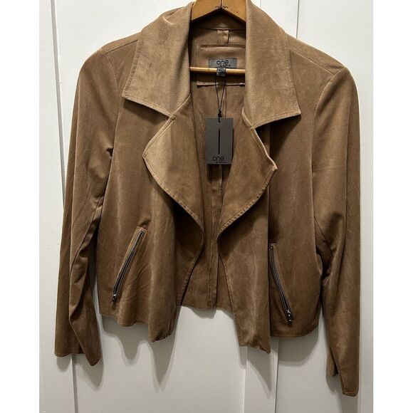 Chapter Jackets & Blazers - Chapter‎ One Open Front Duster Jacket In Camel Size Large